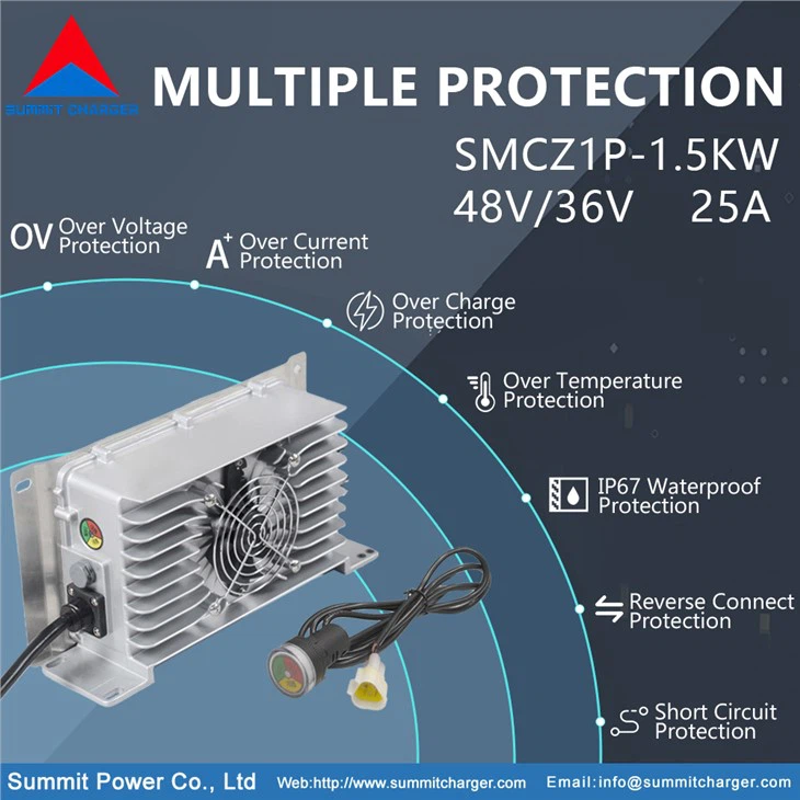 Multi-Protection 36V/48V 25A Onboard-Ladegerät